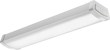 Lithonia Lighting 4 Foot LED Light Fixture, Low-Profile LED Wraparound Flush Mount Ceiling Light, 4000K Cool White, MVOLT, 48-Inch (FMLWL 48 840 ZT MVOLT)