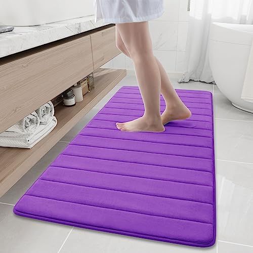 Buganda Memory Foam Bath Mat 60 x 24, Ultra Soft Absorbent Bathroom Rugs