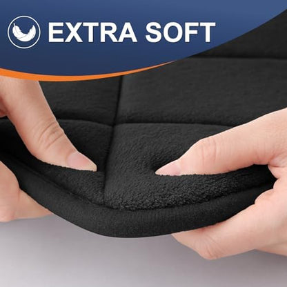 OLANLY Memory Foam Toilet Rugs U-Shaped 24x20, Ultra Soft and Absorbent