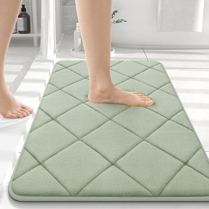 OLANLY Memory Foam Bath Mat 36x24, Ultra Soft and Absorbent Bathroom Rugs