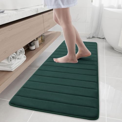 Buganda Memory Foam Bath Mat 59 x 20, Ultra Soft Absorbent Bathroom Rugs