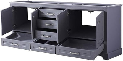 Dukes 80 in. W x 22 in. D Dark Grey Double Bath Vanity