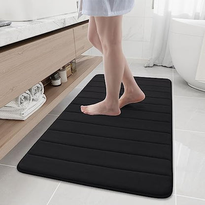 Buganda Memory Foam Bath Mat 47 x 24, Ultra Soft Absorbent Bathroom Rugs