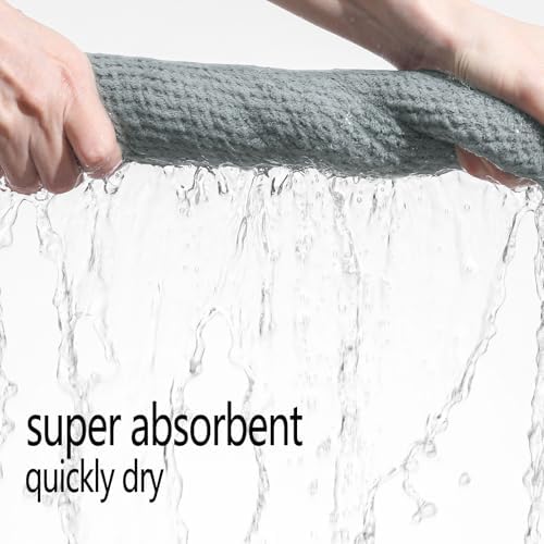 YTYC 39x78 Bath Sheets Set,Towels for Bathroom,Grey,6-Pieces