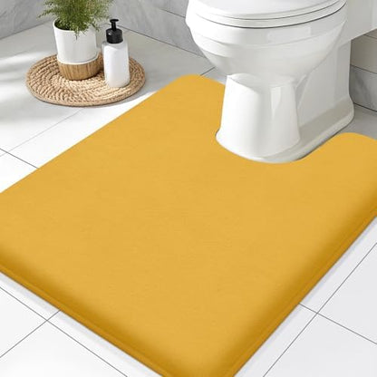 Smiry Memory Foam Toilet Rugs 24x20, Extra Soft Absorbent Bathroom Rugs
