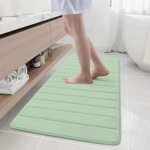 Buganda Memory Foam Bath Mat 55 x 24, Ultra Soft Absorbent Bathroom Rugs