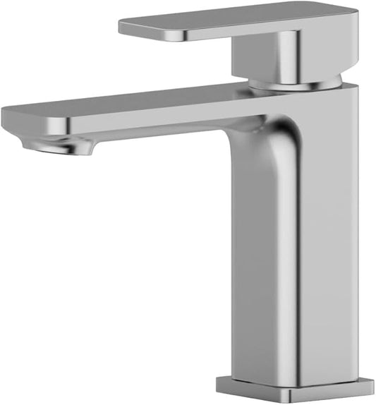 Bath Royale Pasha Luxury Bathroom Sink Faucet Single Control - All Metal, Easy Install, Brushed Nickel