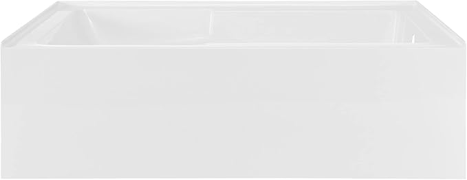 Voltaire 72" x 36" Right-Hand Drain Alcove Bathtub with Apron and Armrest