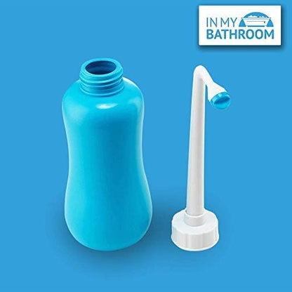 Butt Buddy Go - Portable Handheld Bidet & Fresh Water Bottle Sprayer (for Home, Travel, Outdoors | Retractable Nozzle, Soft-Squeeze Plastic, Large Volume | Stay Clean On-The-Go | Carry Bag Included)