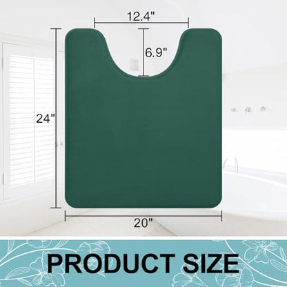 Smiry Memory Foam Toilet Rugs 20x20, Extra Soft Absorbent Bathroom Rugs