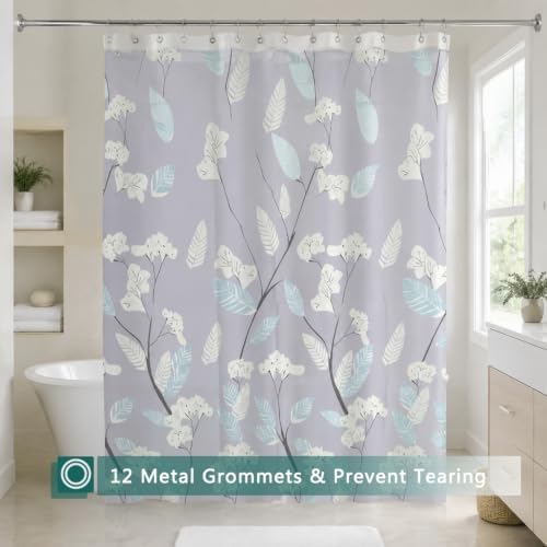 Shower Curtain Liner, 100% Waterproof Peva Shower Curtains with 3 Duty Heavy Bottom Magnets and 12 Rust Proof Grommets, 72x72 Weighted Shower Liner for Shower Stall, Bathtubs