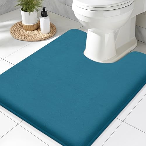 Smiry Memory Foam Toilet Rugs 24x20, Extra Soft Absorbent Bathroom Rugs