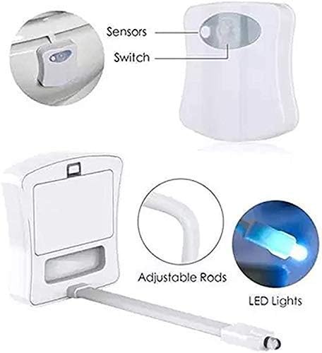 Color Changing Motion Sensor LED Multi-Color Toilet Night Light - Motion Activated Washroom Lamp With Smart Bowl Lighting (16 3)