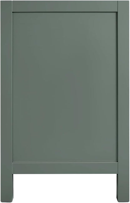 ARIEL Cambridge 66 Inch Double Sink Base Cabinet in Vintage Green