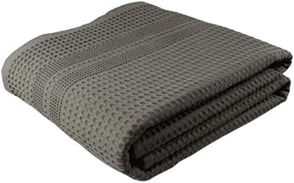GILDEN TREE Waffle Bath Sheet Large Bath Towels Quick Dry Thin Body Towels, 40x80 Oversized Bath Towels for Adults, Classic Style (Stone Greige)
