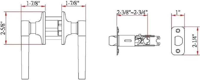 Design House Scroll Passage Door Lever for Hall and Closet, Fits Standard Doors, Oil Rubbed Bronze – Design House, 791624