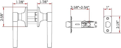 Design House Scroll Passage Door Lever for Hall and Closet, Fits Standard Doors, Oil Rubbed Bronze – Design House, 791624