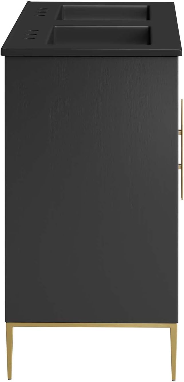 Modway Awaken Bathroom Vanity Cabinet, 48", Black Black