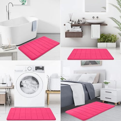 Buganda Memory Foam Bath Mat 60 x 24, Ultra Soft Absorbent Bathroom Rugs