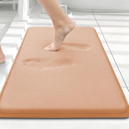 Smiry Memory Foam Bath Mat 24x16, Extra Soft and Absorbent Bathroom Rugs