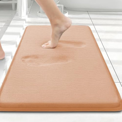 Smiry Memory Foam Bath Mat 24x16, Extra Soft and Absorbent Bathroom Rugs