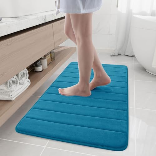 Buganda Memory Foam Bath Mat 44 x 24, Ultra Soft Absorbent Bathroom Rugs