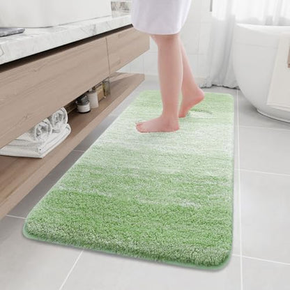Arotive Microfiber Bathroom Rugs, Shaggy Soft Absorbent Bath Rug, 59x24