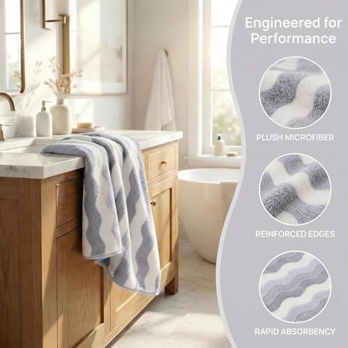 Microfiber Bath Towel 35x70in - Ultra Soft Quick Dry, Lightweight for Gym, Spa, Travel | Hotel Grade & Multi-Use| Single Pack
