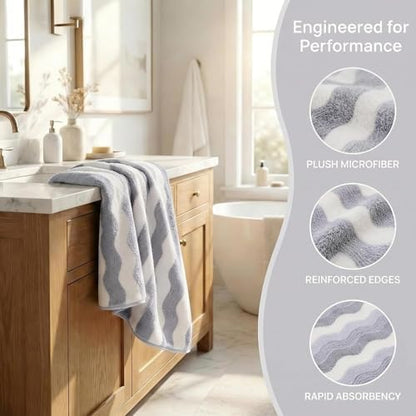 Microfiber Bath Towel 35x70in - Ultra Soft Quick Dry, Lightweight for Gym, Spa, Travel | Hotel Grade & Multi-Use| Single Pack