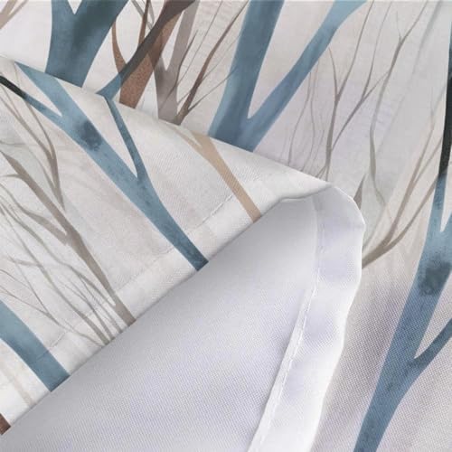 Tree Shower Curtain 47x64 Inch, Modern Minimalist Forest Bathroom Decor