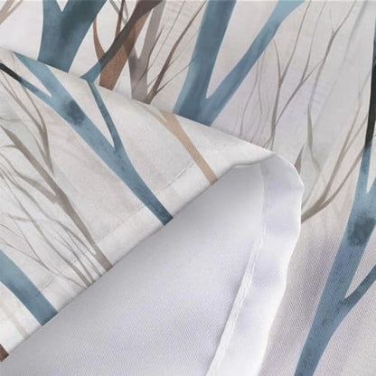 Tree Shower Curtain 47x64 Inch, Modern Minimalist Forest Bathroom Decor