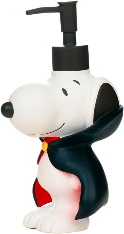Peanuts Snoopy Vampire Soap/Lotion/Hand Sanitizer Resin Pump Dispenser, 14.81 Ounces, (Officially Licensed Product) by Franco