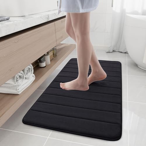 Buganda Memory Foam Bath Mat 44 x 24, Ultra Soft Absorbent Bathroom Rugs