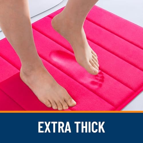 OLANLY Memory Foam Bath Mat 32x20, Super Soft and Absorbent Bathroom Rugs