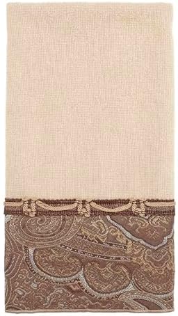 Avanti Linens - 3pc Towel Set, Soft & Absorbent Cotton Towels (Bradford Collection, Linen)