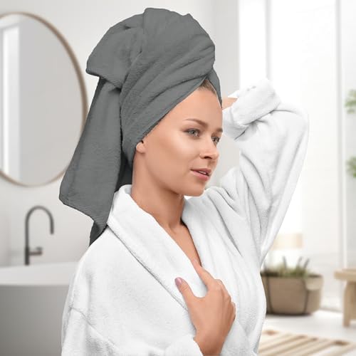 Avalon Towels Grey Bath Towels, Grey Towel Set, 8pc