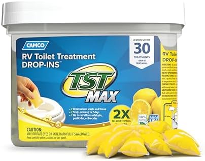 Camco TST MAX RV Toilet Treatment Drop-INs - Made in the USA