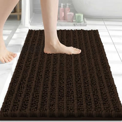 Arotive Bathroom Rugs Mat 24x16, Soft Absorbent Chenille Shaggy Bath Mat