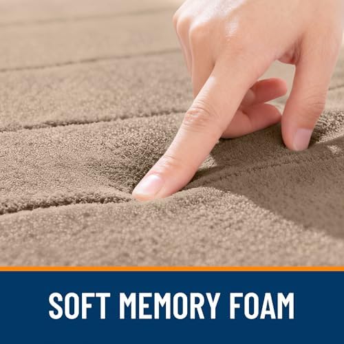 OLANLY Memory Foam Long Bathroom Rugs Runner 44x24, Super Soft Absorbent
