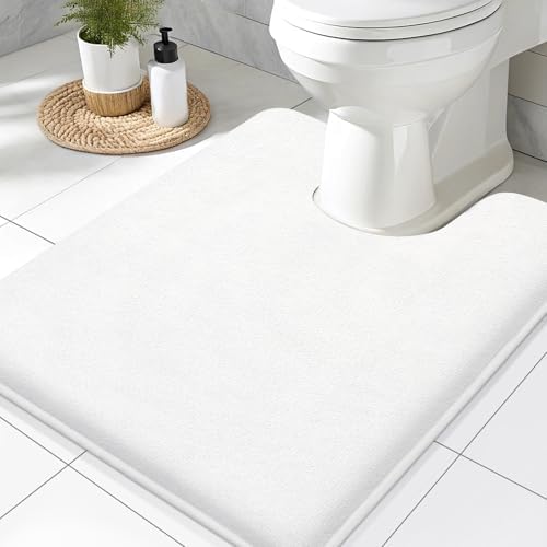 Smiry Memory Foam Toilet Rugs 24x20, Extra Soft Absorbent Bathroom Rugs