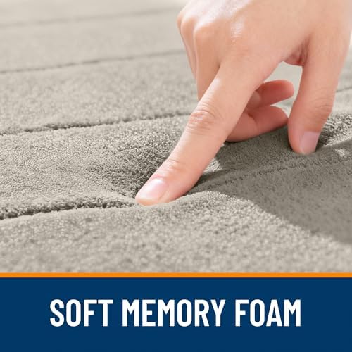 OLANLY Memory Foam Bath Mat 24x16, Super Soft and Absorbent Bathroom Rugs