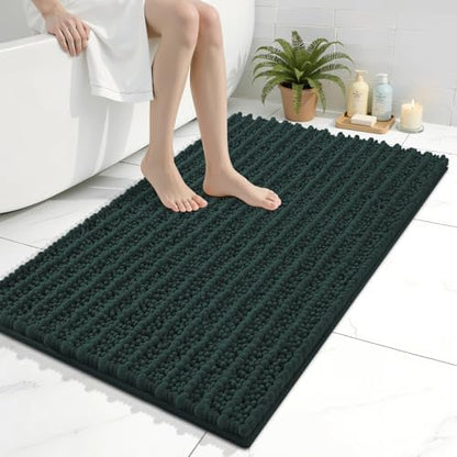Arotive Bathroom Rugs Mat 36x24, Soft Absorbent Chenille Shaggy Bath Mat