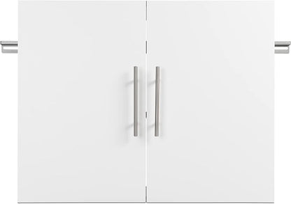 Prepac HangUps 30" Upper Garage Cabinet, Bathroom Cabinet Wall Mount, Ideal for Garage, Kitchen and Laundry Organization 30" W x 24" H x 16" D, White