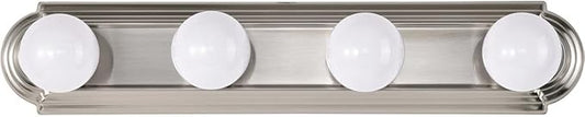 Nuvo Lighting 60/301 Transitional Four Light Vanity in Pwt, Nckl, B/S, Slvr. finish