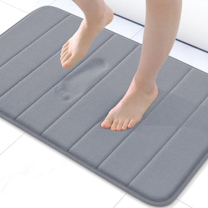 Buganda Memory Foam Bath Mat 24 x 16, Ultra Soft Absorbent Bathroom Rugs