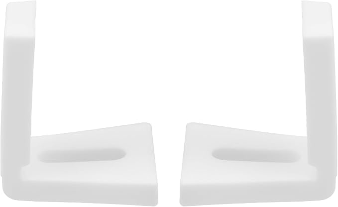 2 Set Toilet Seat Bolts, Small Size | Plastic, L-Shaped Mounting Bracket with Screws, Toilet Seat Screws, Bathroom Replacement Parts Accessories