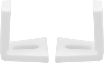 2 Set Toilet Seat Bolts, Small Size | Plastic, L-Shaped Mounting Bracket with Screws, Toilet Seat Screws, Bathroom Replacement Parts Accessories