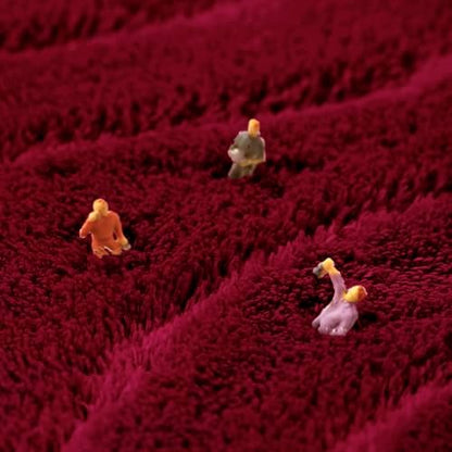 MINIDEAR Bathroom Rugs 36x24 Wine Red - Thick Memory Foam Bath Mat, Ultra Soft & Plush Fluffy, Non-Slip, Quick Dry, Absorbent Washable Floor Microfiber Mat for Tub, Home Decor Accessories