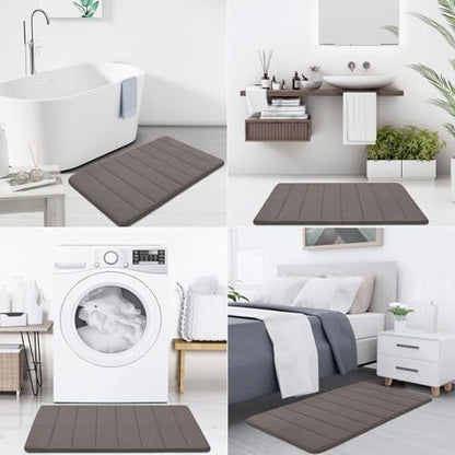 Buganda Memory Foam Bath Mat 35.4 x 24, Ultra Soft Absorbent Bathroom Rugs