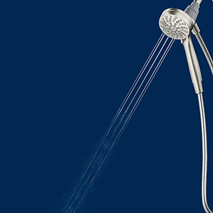 Moen Engage Magnetix Shower Head with Handheld Sprayer,6 Spray Functions,Spot Resist Brushed Nickel,26100EPSRN,(Pack of 2)